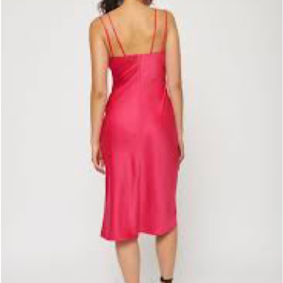 Dynamite MIDI Hot pink dress - Picture 6 of 7